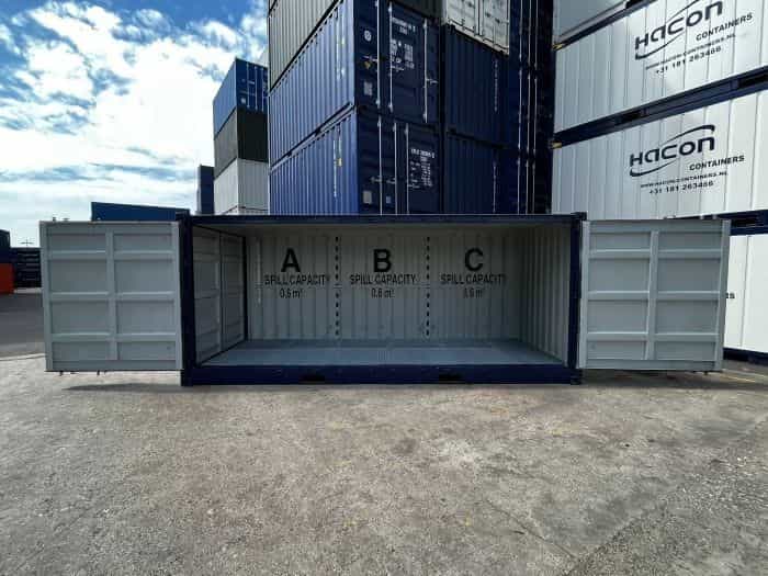 Lekbak container kopen of huren image