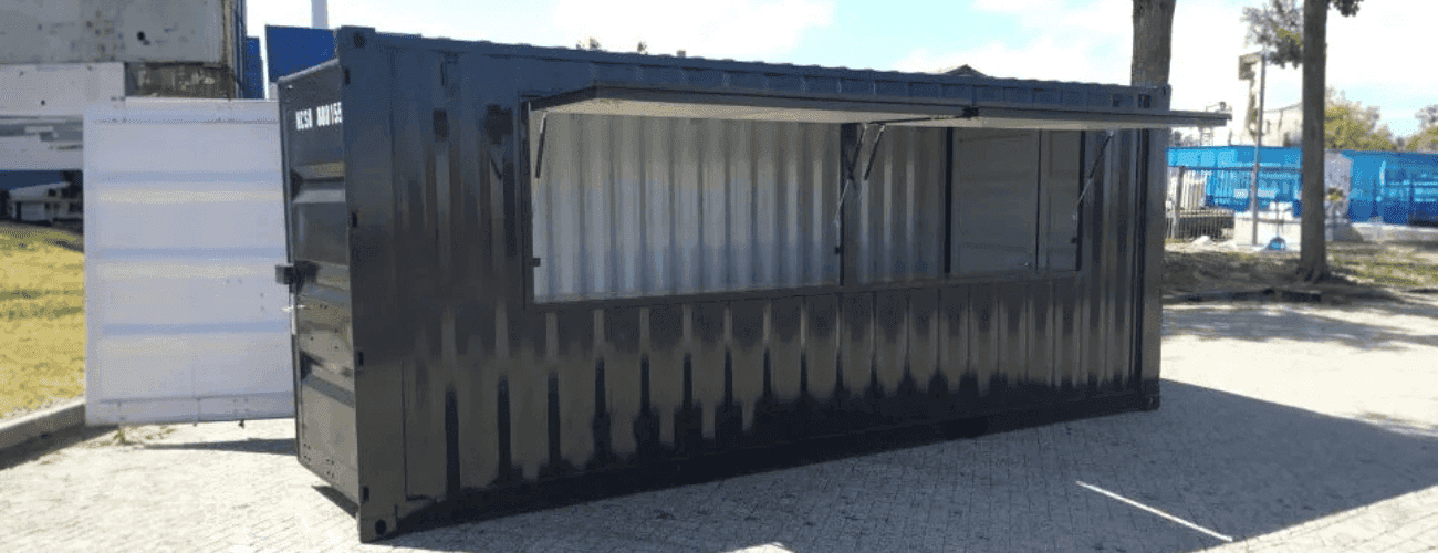 Raise a toast at your company party with a real bar container image