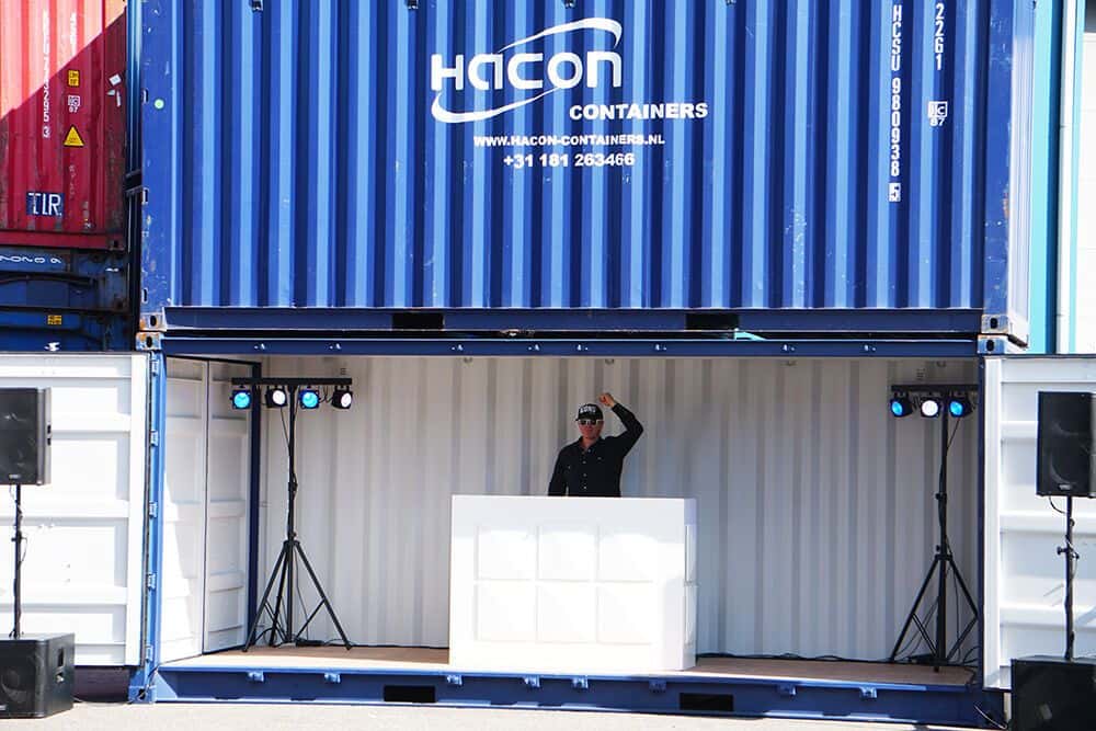 DJ in a container