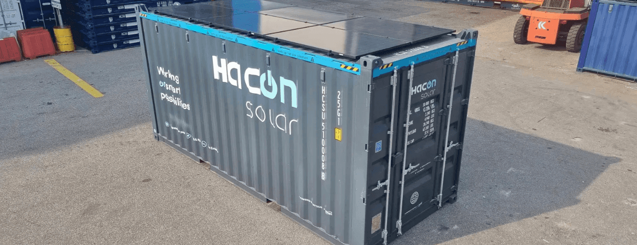 Laat de zon voor je werken: korting op onze Hacon Solar containers image